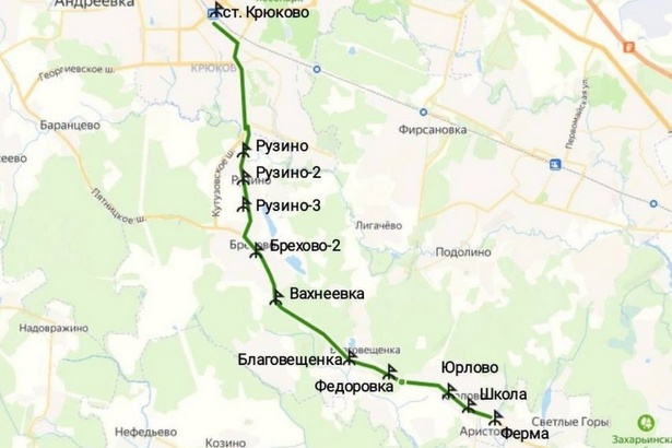 Запущен экспресс-автобус от станции Крюково до Юрлово