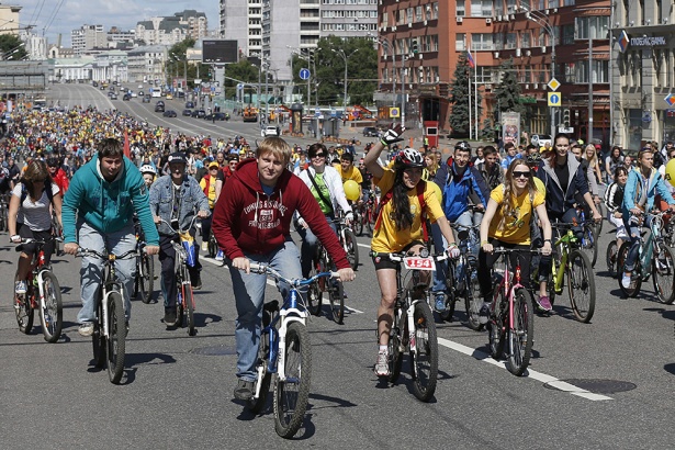 Очередной велопарад пройдет в Москве 28 мая