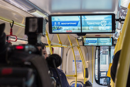 Информационные экраны появились в московских автобусах