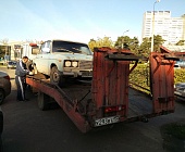 С территории района Силино эвакуировали брошенный автомобиль