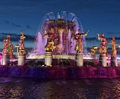 Сергей Собянин принял участие в запуске фонтана «Дружба народов» на ВДНХ