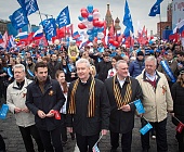 В шествии профсоюзов в центре Москвы приняли участие более 140 тысяч человек