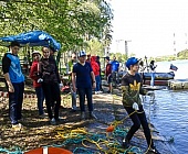 На Школьном озере в Силино соревновались юные спасатели