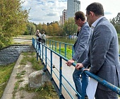 И. о. префекта А. Смирнов высказал замечания о проекте благоустройства Школьного озера